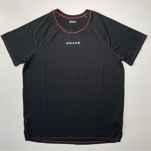 House iD Athletic Short Sleeve Shirt Mens XL Dark Gray High-Performance Crew Tee